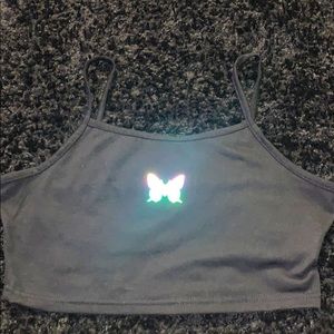 butterfly crop top